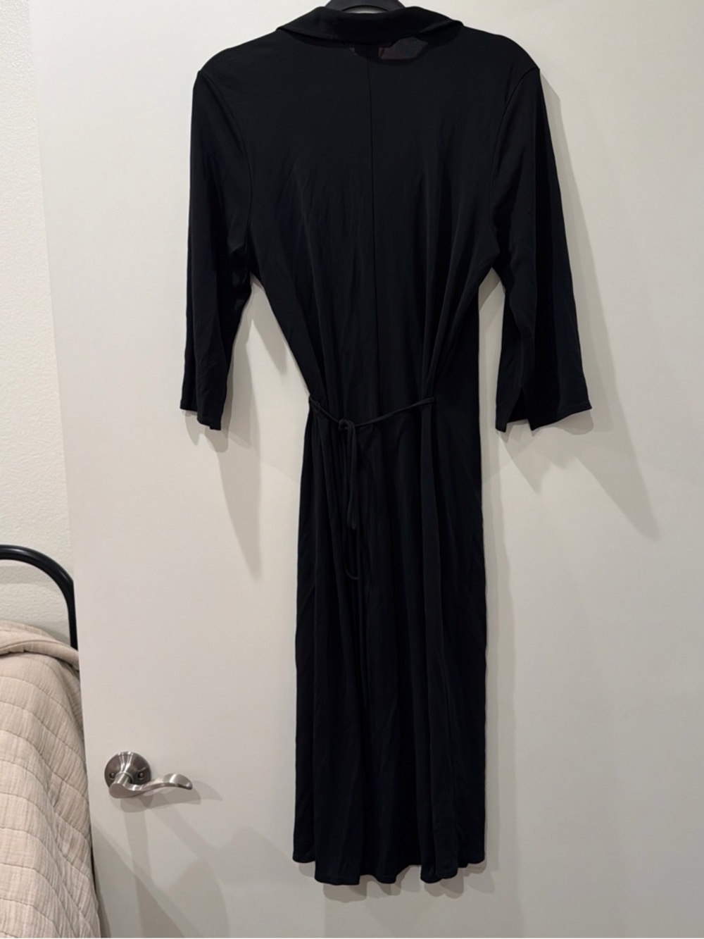 Max Studio Black Top with Branded Neckline - Picture 2 of 6